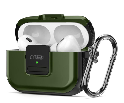 Pozostałe Tech-Protect Defender Hook do Apple Airpods Pro (1.|2. gen.) olive green